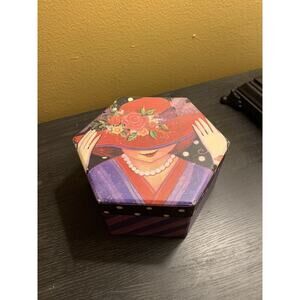 Bob's Boxes Trinket Jewelry Box Red Hat Decor‎ Box 2003